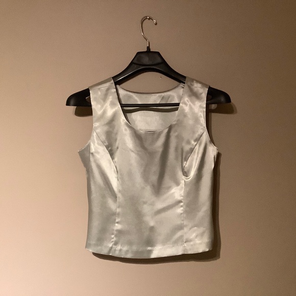 Vintage 2 Piece Formal Jacket and Sleeveless Satin Blouse - Picture 6 of 7